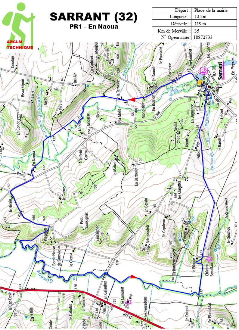 Randonnée à  Sarrant